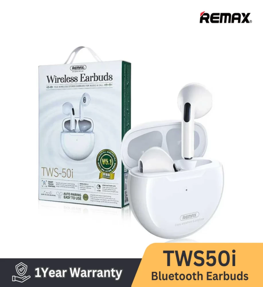  REMAX TWS-50i Wireless Bluetooth Earbuds 