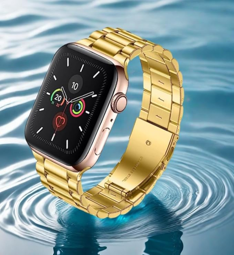  Apple Watch Armband 49/45/44/42/41/40/38mm, Edelstahl Ersatzarmband 22mm 