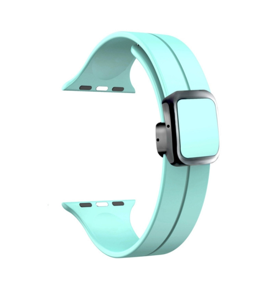  Silicone Sport Band Compatible with iWatch Series 1/2/3/4/5/6/7/8/9/Ultra/Ultra/2/SE, 42mm/44mm/45mm/49mm, with Magnetic Clasp 
