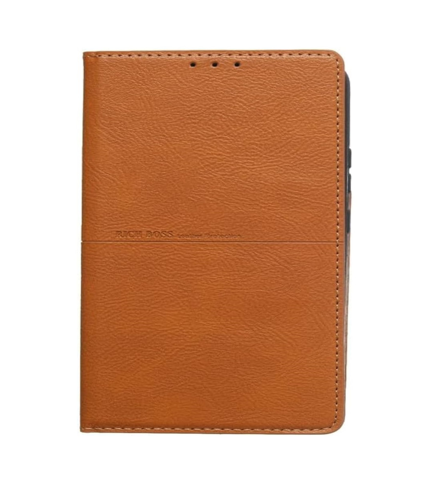  Rich Boss Leather Flip Cover Protective Case for Samsung Galaxy S22 Plus 5G 
