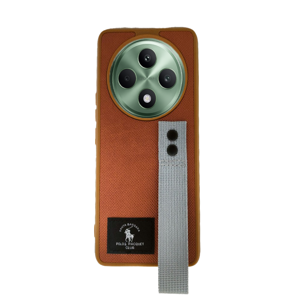 Polo Fabric Case, Luxury Design, Practical, Strong, High-Quality Polyester Texture, Scratch and Dirt-Resistant, Compatible with OPPO RENO 12F 