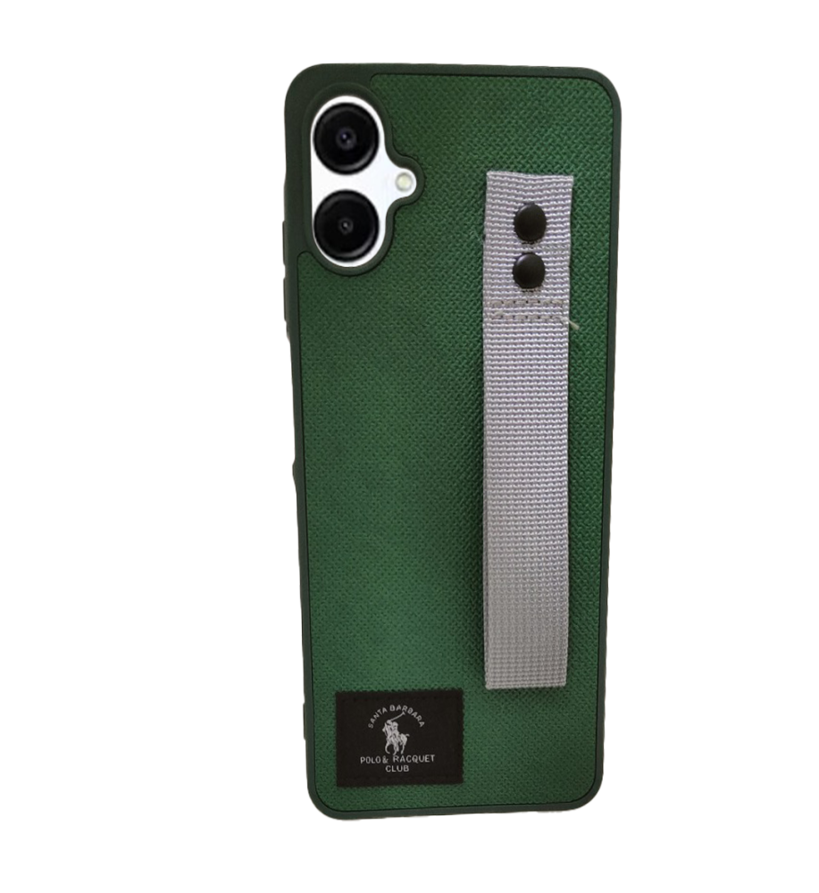  Polo Fabric Case, Luxury Design, Practical, Strong, High-Quality Polyester Texture, Scratch and Dirt-Resistant, Compatible with Samsung Galaxy A06 
