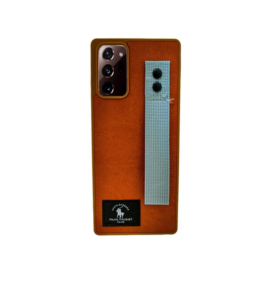  Polo Fabric Case, Luxury Design, Practical, Strong, High-Quality Polyester Texture, Scratch and Dirt-Resistant, Compatible with Samsung Galaxy Note 20 