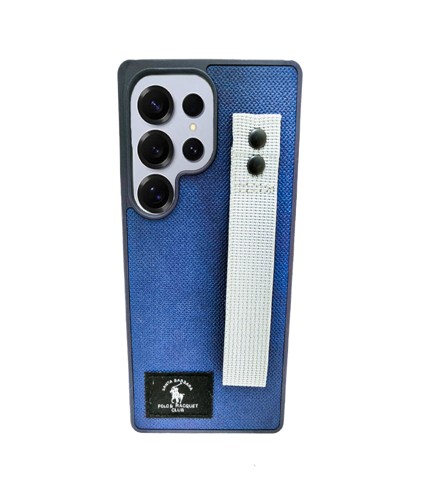  Polo Fabric Case, Luxury Design, Practical, Strong, High-Quality Polyester Texture, Scratch and Dirt-Resistant, Compatible with Samsung Galaxy S25 Ultra 