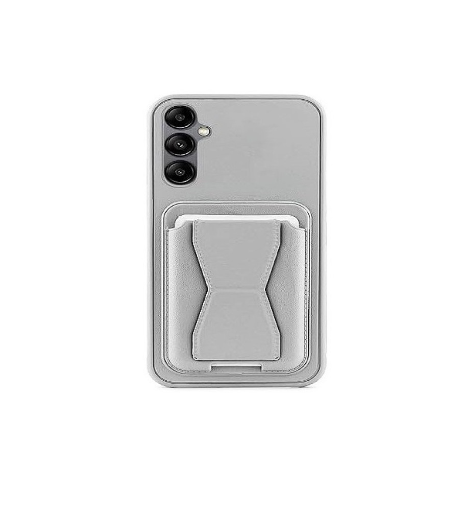  Practical and stylish case: leather-like polyethylene material, raised protective edges, built-in card wallet and hidden kickstand compatible with Samsung Phone A26 