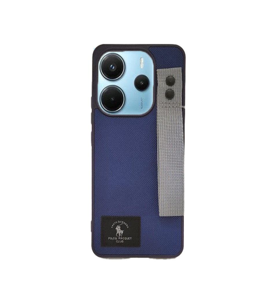  Polo Fabric Case, Luxury Design, Practical, Strong, High-Quality Polyester Texture, Scratch and Dirt-Resistant, Compatible with Xiaomi Redmi Note 14 4G 
