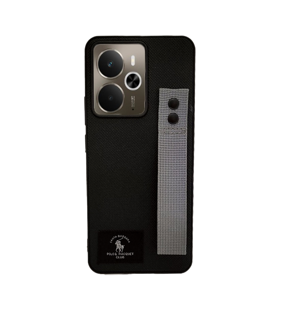  Polo Fabric Case, Luxury Design, Practical, Strong, High-Quality Polyester Texture, Scratch and Dirt-Resistant, Compatible with Realme 14 