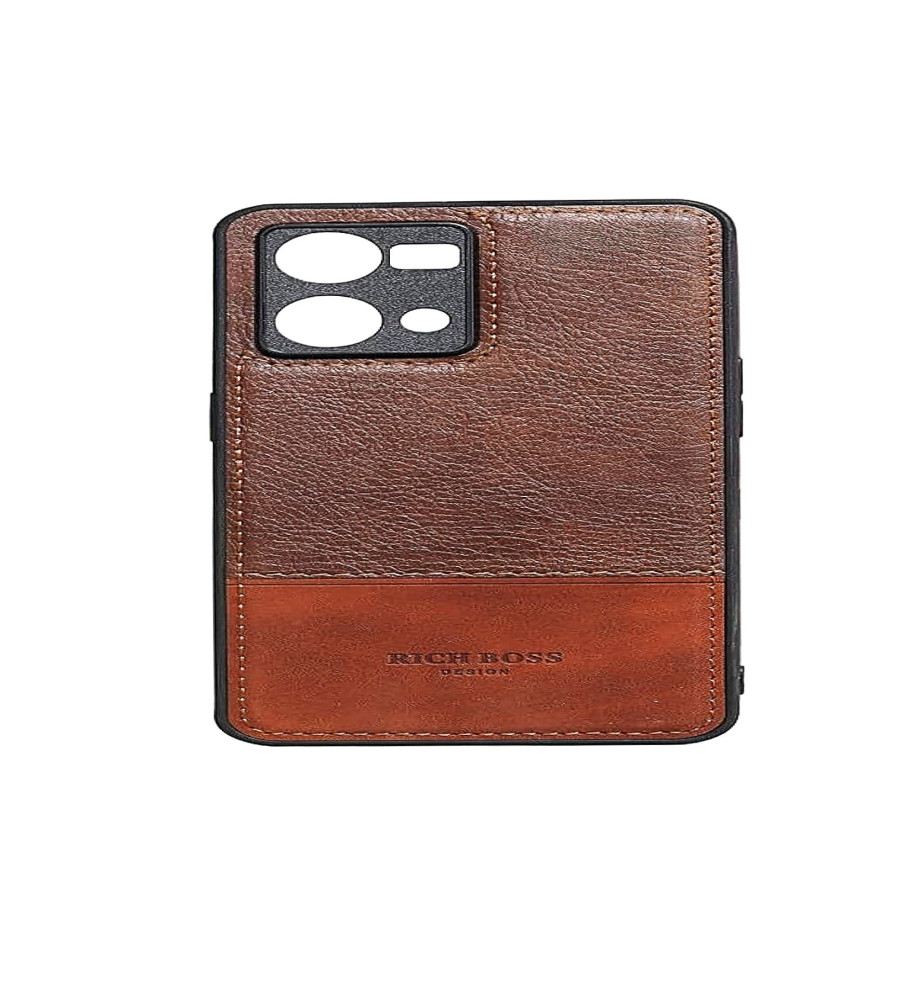  Rich Boss Leather Protective Case for Oppo Reno 8 