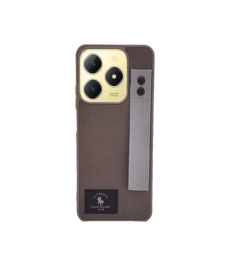  Polo Fabric Case, Luxury Design, Practical, Strong, High-Quality Polyester Texture, Scratch and Dirt-Resistant, Compatible with Realme NARZO 60 \ 
