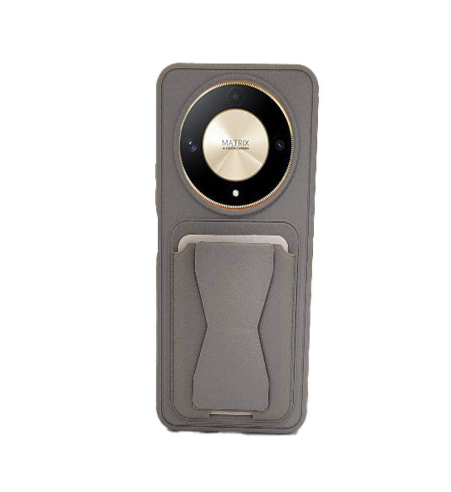 Practical and stylish case: leather-like polyethylene material, raised protective edges, built-in card wallet and hidden kickstand compatible with HONOR X9C   Practical and stylish case: leather-like polyethylene material, raised protective edges, built-in card wallet and hidden kickstand compatible with HONOR X9C