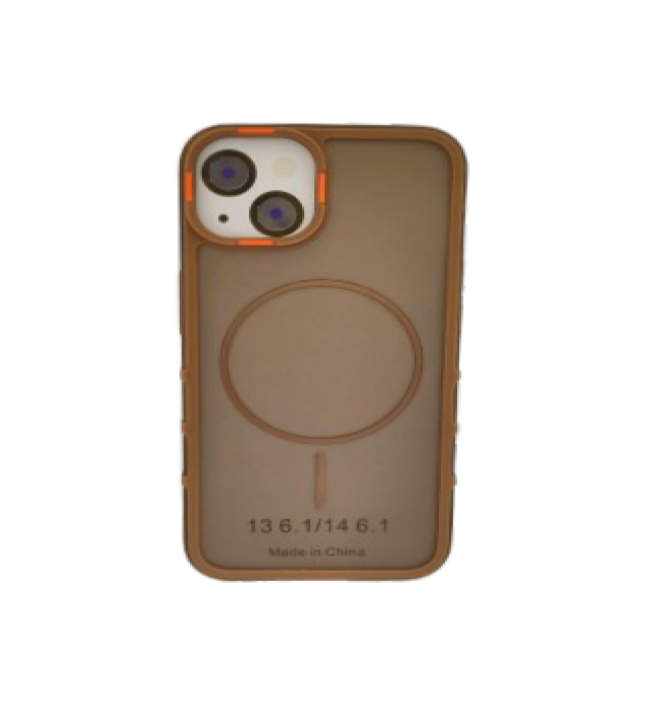  A strong and elegant protective case with magnetic charging, shock-resistant, anti-fingerprint, with elegant transparency and a prominent frame in a chic color to protect the camera and screen, compatible with iPhone 13. 