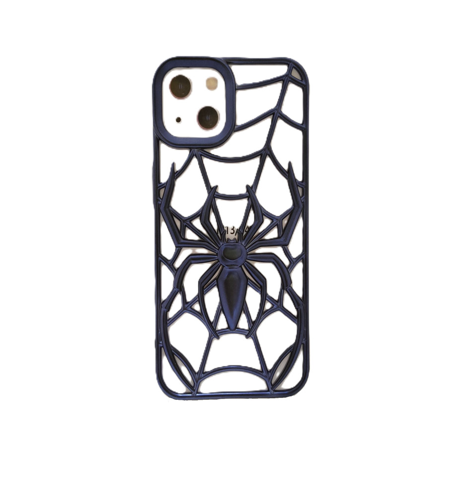  3D Spider Web Hollow Silicone Protective Case for Heat Reduction and Anti-Fingerprint for IPHONE 13 