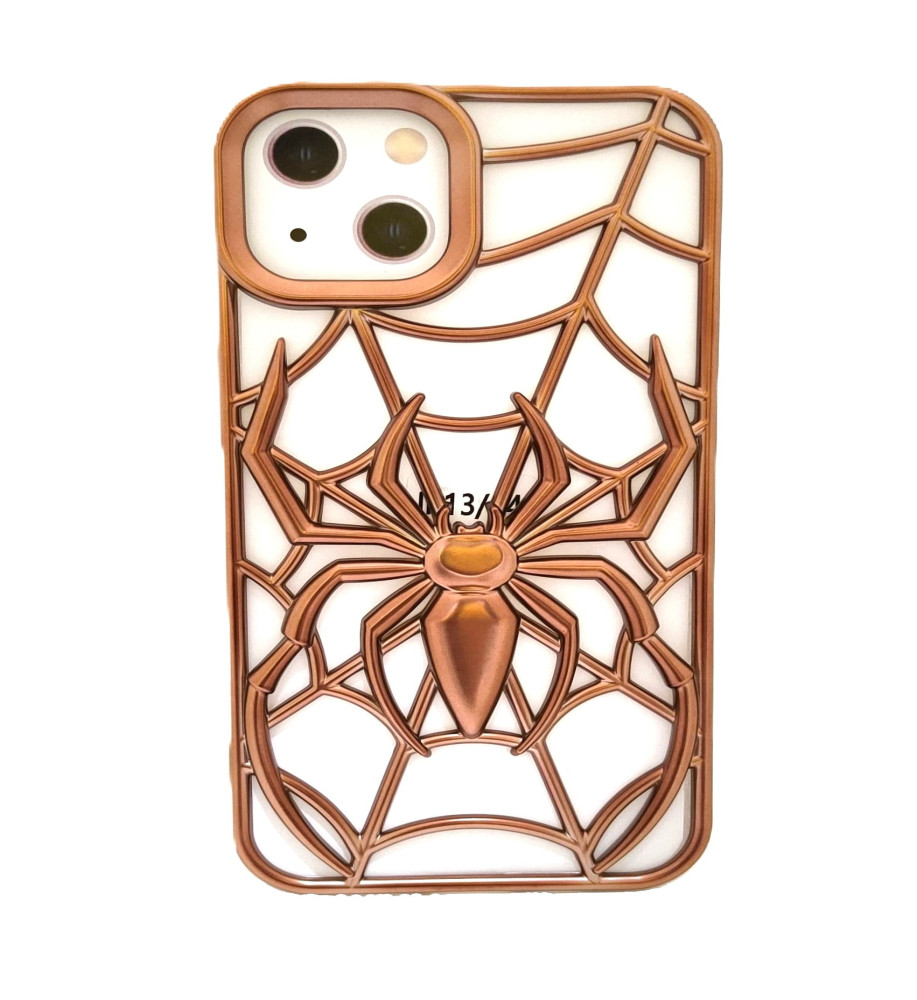 3D Spider Web Hollow Silicone Protective Case for Heat Reduction and Anti-Fingerprint for IPHONE 14   3D Spider Web Hollow Silicone Protective Case for Heat Reduction and Anti-Fingerprint for IPHONE 14