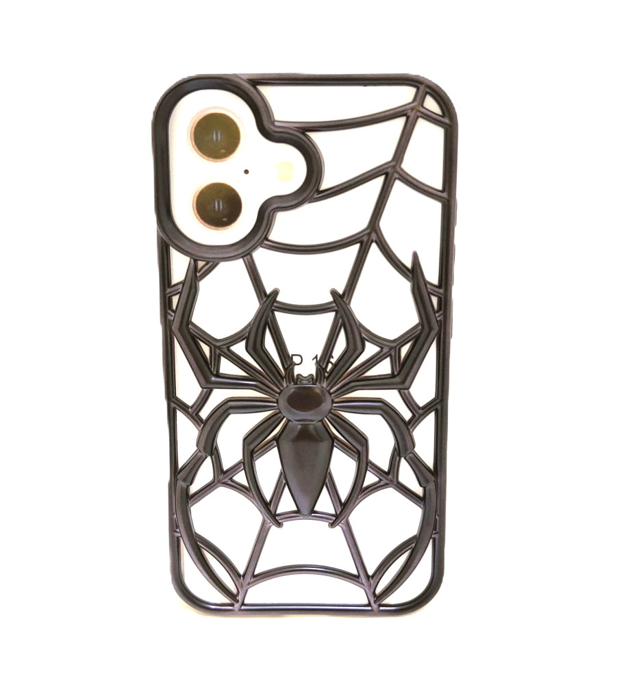3D Spider Web Hollow Silicone Protective Case for Heat Reduction and Anti-Fingerprint for IPHONE 16   3D Spider Web Hollow Silicone Protective Case for Heat Reduction and Anti-Fingerprint for IPHONE 16