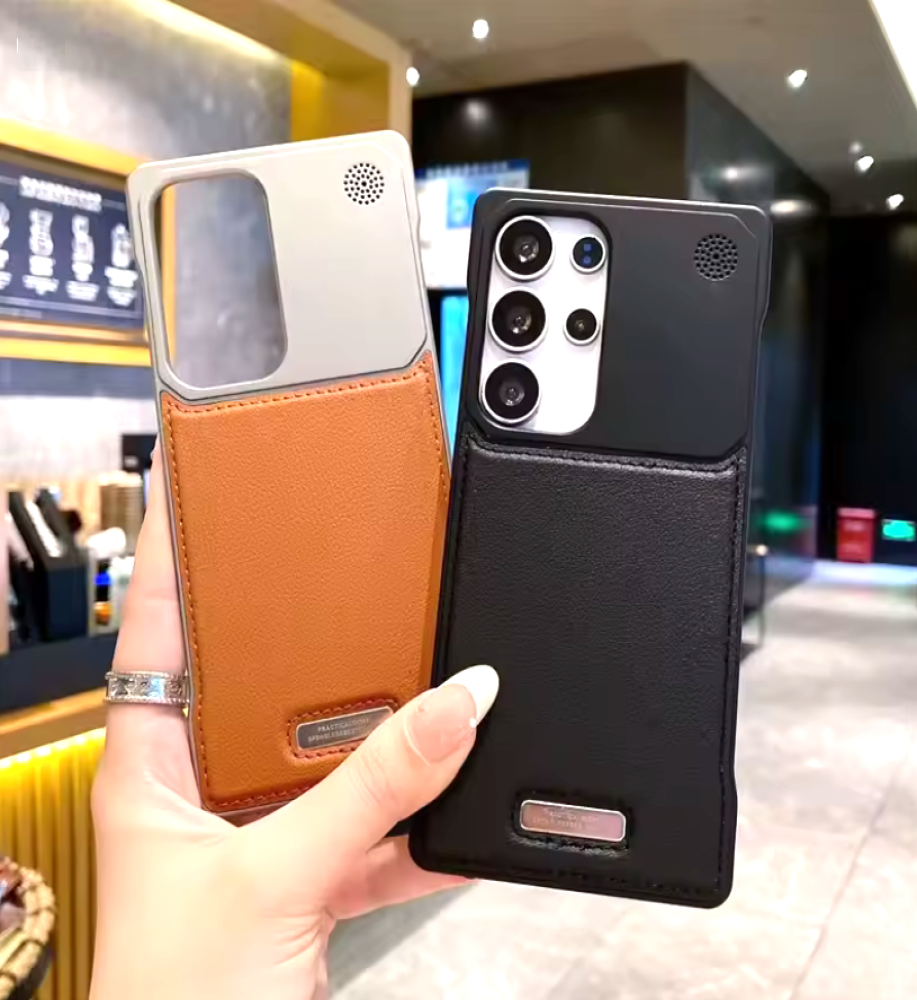 Lightweight leather and metal frame combination case, premium protection for your phone with full wireless charging support for the Samsung S24 Ultra   Lightweight leather and metal frame combination case, premium protection for your phone with full wireless charging support for the Samsung S24 Ultra