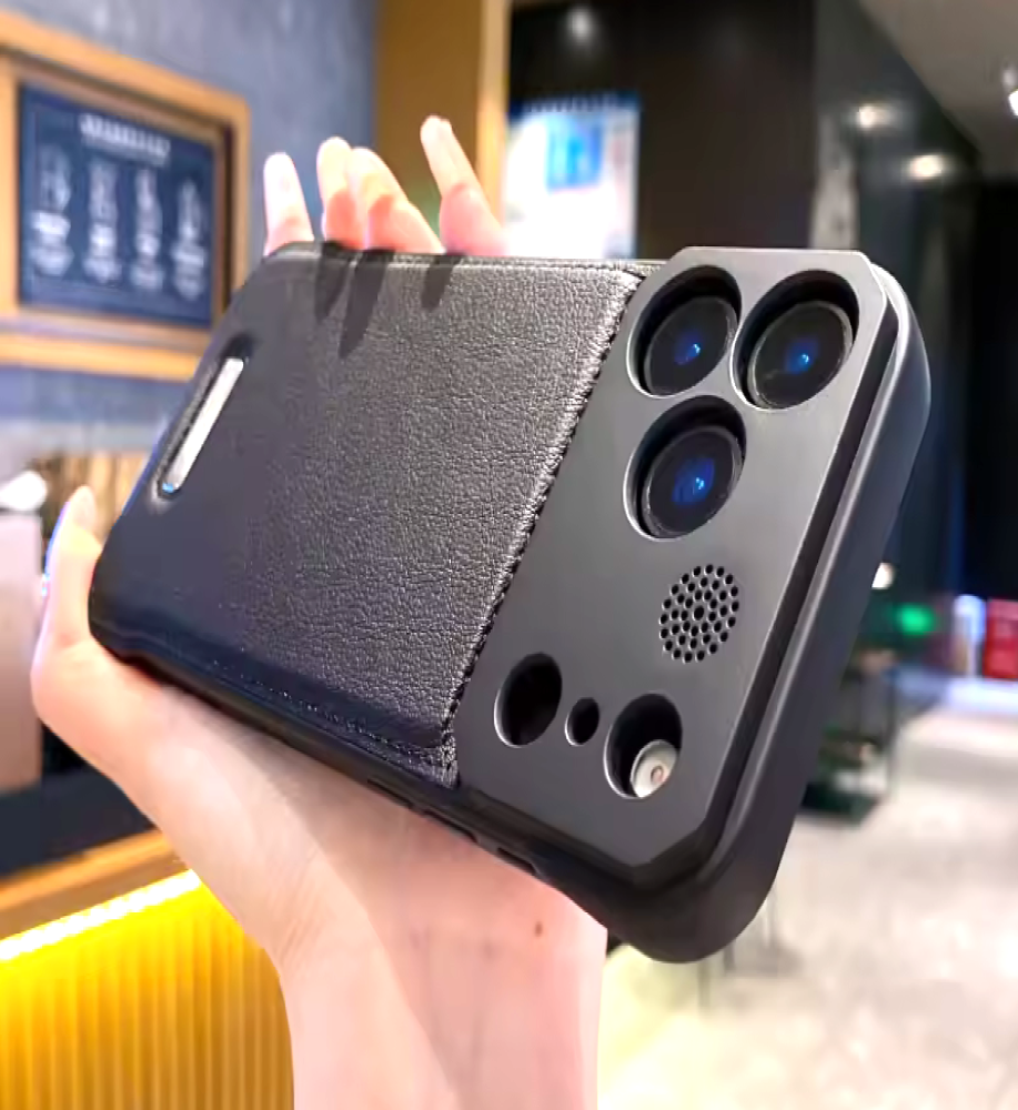 Lightweight leather and metal frame combination case, premium protection for your phone with full support for wireless charging for iPhone 12 Pro Max   Lightweight leather and metal frame combination case, premium protection for your phone with full support for wireless charging for iPhone 12 Pro Max