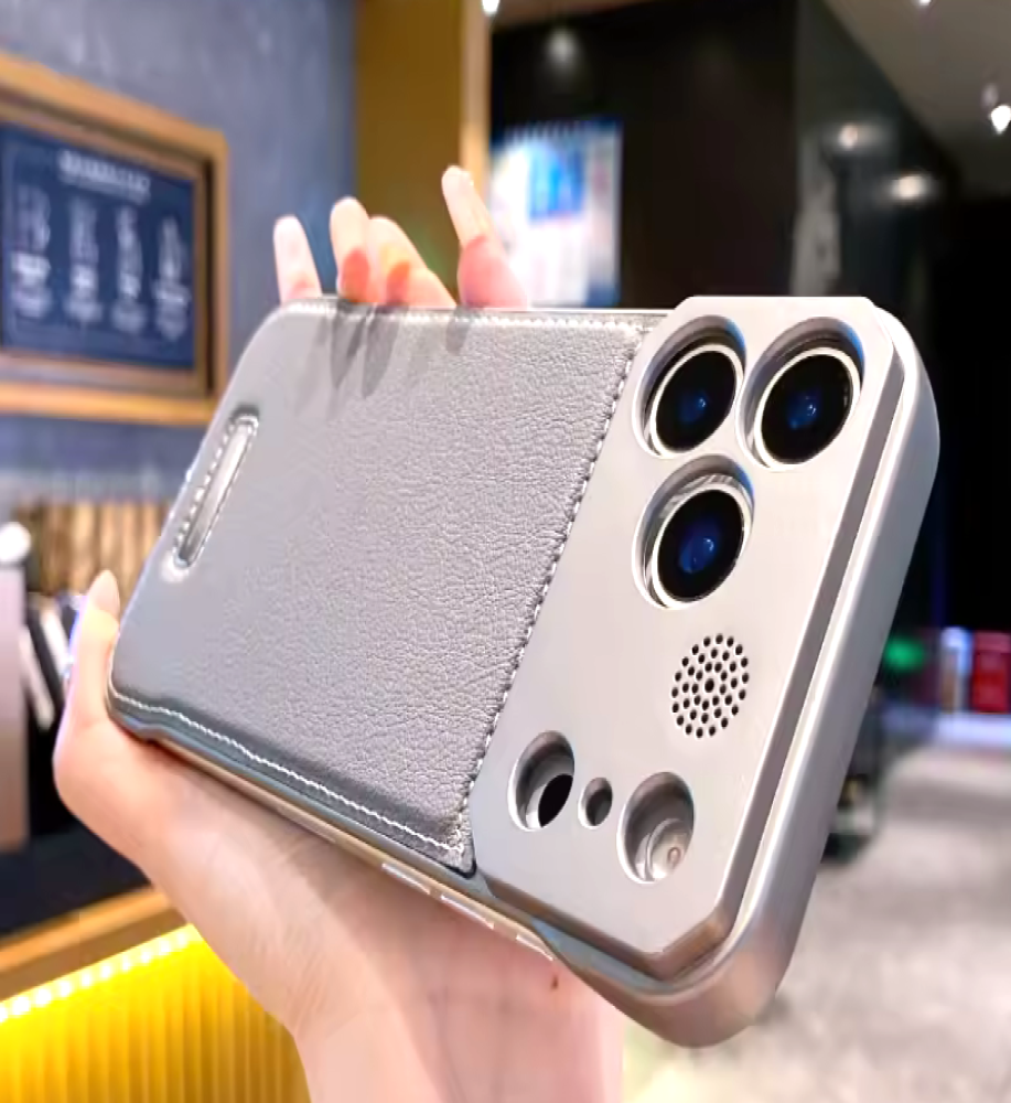 Lightweight leather and metal frame combination case, premium protection for your phone with full support for wireless charging for iPhone 11   Lightweight leather and metal frame combination case, premium protection for your phone with full support for wireless charging for iPhone 11