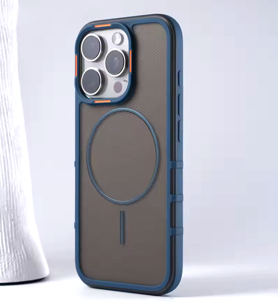 A strong and elegant protective case with magnetic charging, shock-resistant, anti-fingerprint, with elegant transparency and a prominent frame in a chic color to protect the camera and screen, compatible with iPhone 13 Pro.   A strong and elegant protective case with magnetic charging, shock-resistant, anti-fingerprint, with elegant transparency and a prominent frame in a chic color to protect the camera and screen, compatible with iPhone 13 Pro.