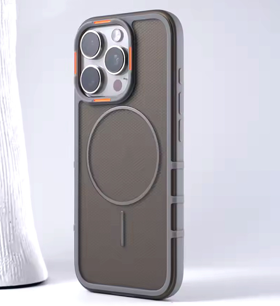 A strong and elegant protective case with magnetic charging, shock-resistant, anti-fingerprint, with elegant transparency and a prominent frame in a chic color to protect the camera and screen, compatible with iPhone 15 Pro.   A strong and elegant protective case with magnetic charging, shock-resistant, anti-fingerprint, with elegant transparency and a prominent frame in a chic color to protect the camera and screen, compatible with iPhone 15 Pro.