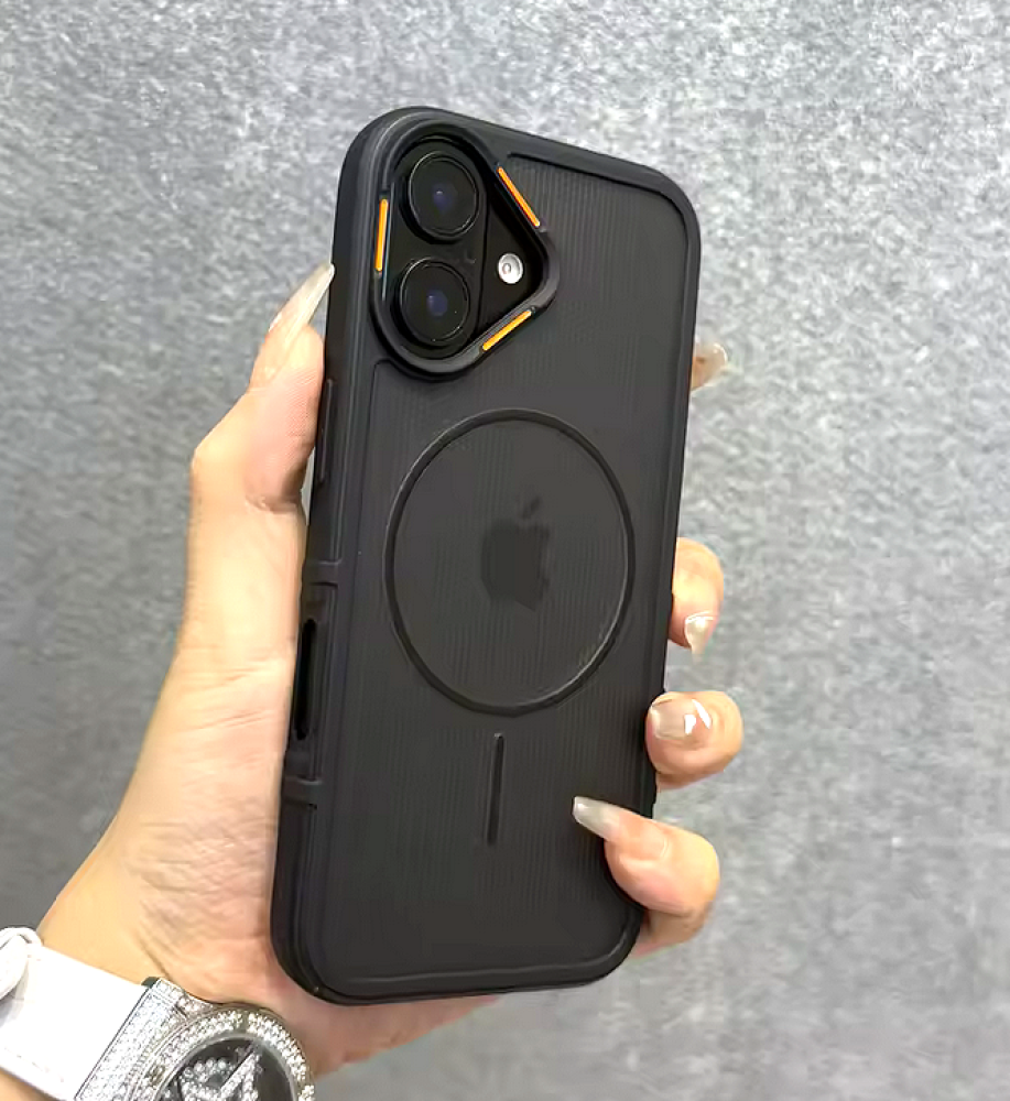 A strong and elegant protective case with magnetic charging, shock-resistant, anti-fingerprint, with elegant transparency and a prominent frame in a chic color to protect the camera and screen, compatible with iPhone 16 PLUS.   A strong and elegant protective case with magnetic charging, shock-resistant, anti-fingerprint, with elegant transparency and a prominent frame in a chic color to protect the camera and screen, compatible with iPhone 16 PLUS.