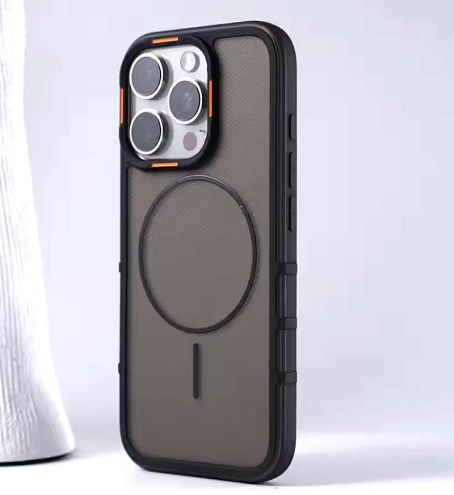 A strong and elegant protective case with magnetic charging, shock-resistant, anti-fingerprint, with elegant transparency and a prominent frame in a chic color to protect the camera and screen, compatible with iPhone 15 Pro Max.   A strong and elegant protective case with magnetic charging, shock-resistant, anti-fingerprint, with elegant transparency and a prominent frame in a chic color to protect the camera and screen, compatible with iPhone 15 Pro Max.