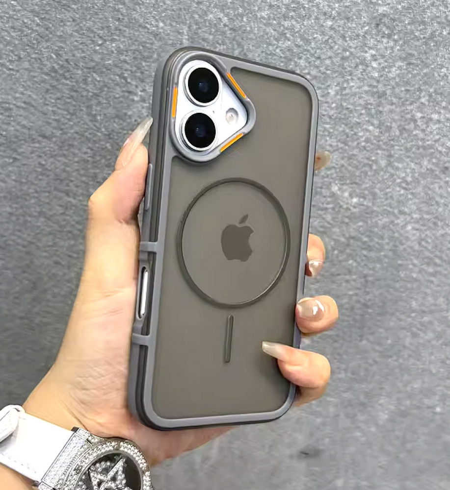 A strong and elegant protective case with magnetic charging, shock-resistant, anti-fingerprint, with elegant transparency and a prominent frame in a chic color to protect the camera and screen, compatible with iPhone 16 .   A strong and elegant protective case with magnetic charging, shock-resistant, anti-fingerprint, with elegant transparency and a prominent frame in a chic color to protect the camera and screen, compatible with iPhone 16 .