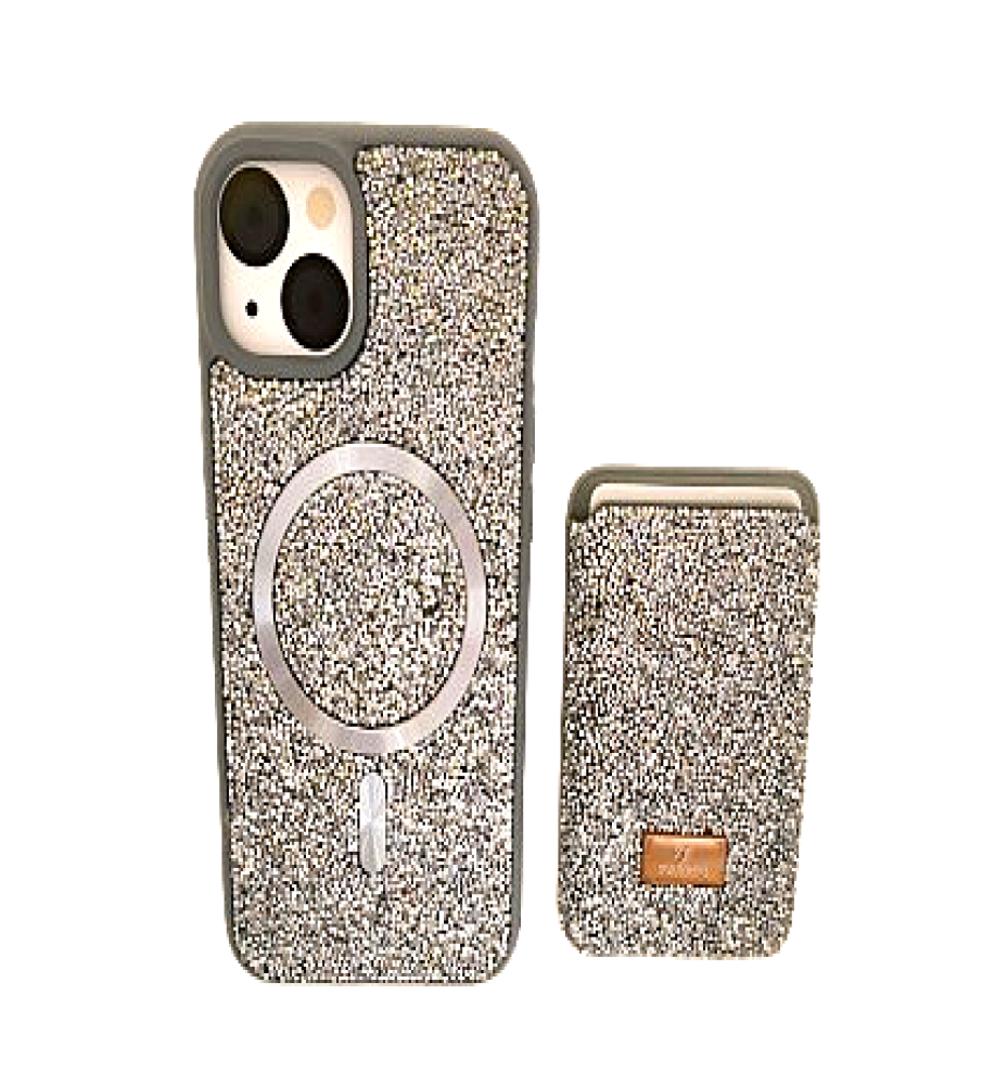 SWAROVSKI rhinestone-covered case with attractive colors and a magnetic card holder, in addition to Mage Safe wireless charging support, compatible with iPhone 13   SWAROVSKI rhinestone-covered case with attractive colors and a magnetic card holder, in addition to Mage Safe wireless charging support, compatible with iPhone 13