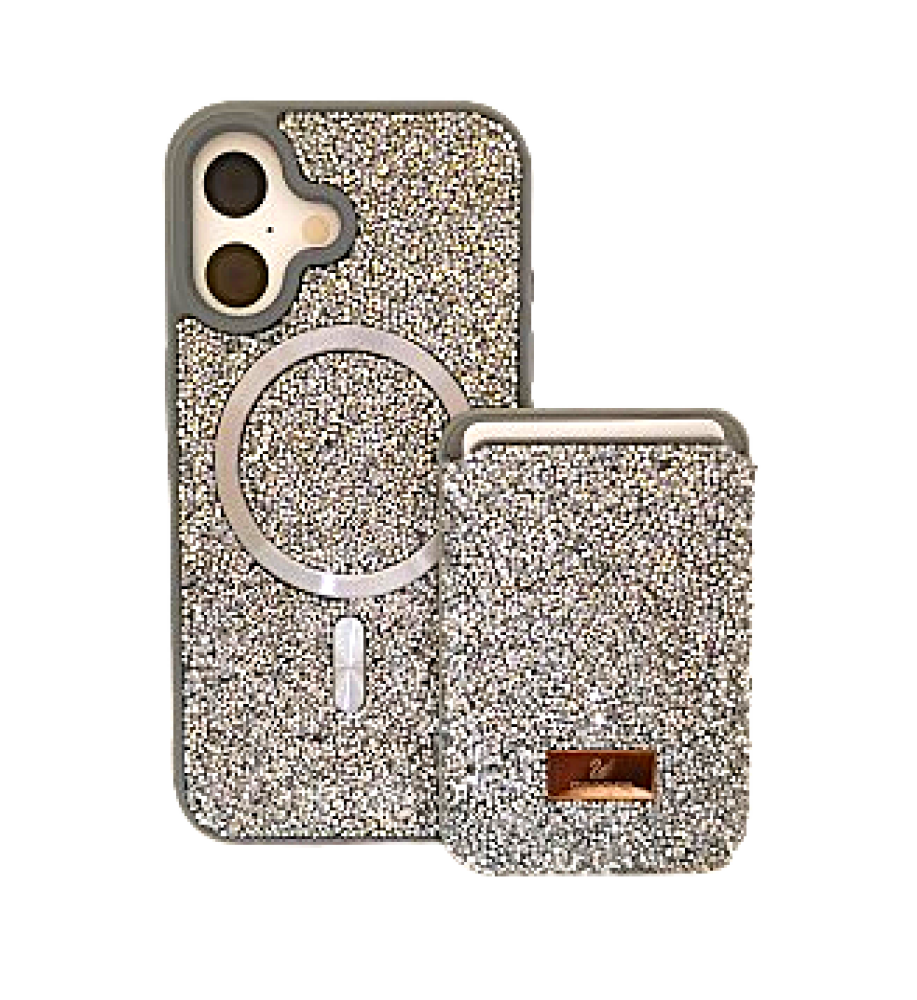 SWAROVSKI rhinestone-covered case with attractive colors and a magnetic card holder, in addition to Mage Safe wireless charging support, compatible with iPhone 16   SWAROVSKI rhinestone-covered case with attractive colors and a magnetic card holder, in addition to Mage Safe wireless charging support, compatible with iPhone 16
