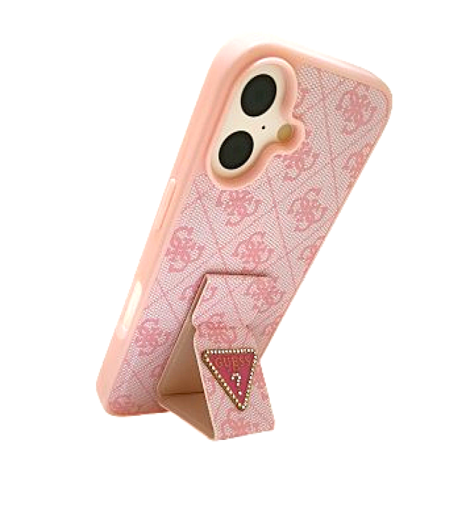 Guess Protective Case with a Luxurious Touch, Elegance and Durability with a Smart Grip, Drop Protection, Stylish Raised Crystal Logo, Easy Installation and Non-Slip Surface for iPhone 16   Guess Protective Case with a Luxurious Touch, Elegance and Durability with a Smart Grip, Drop Protection, Stylish Raised Crystal Logo, Easy Installation and Non-Slip Surface for iPhone 16