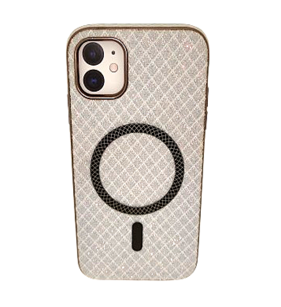 Luxury Strass Case with Metal Frame and Suede Lining - Soiree Shine and Shockproof Protection Compatible with iPhone 11   Luxury Strass Case with Metal Frame and Suede Lining - Soiree Shine and Shockproof Protection Compatible with iPhone 11