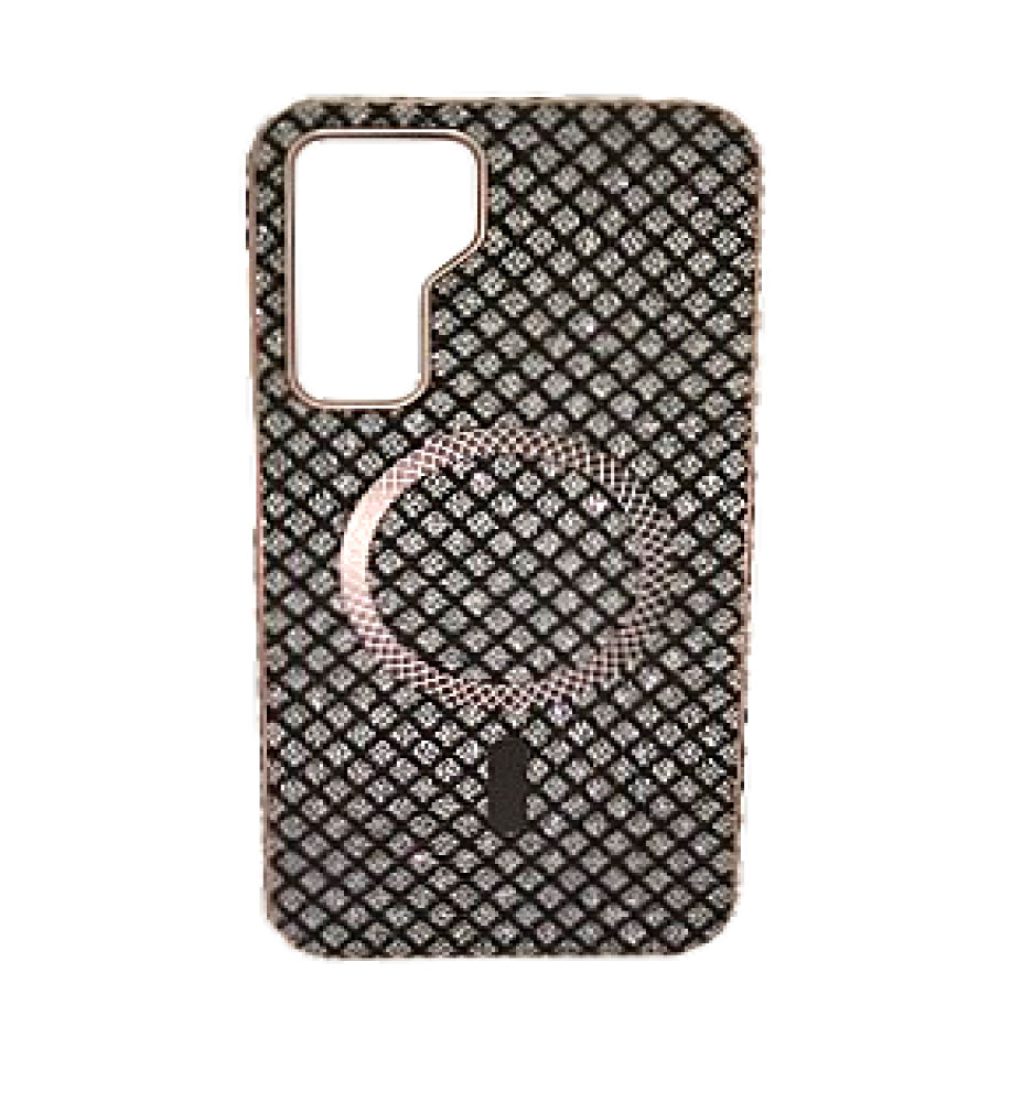 Luxury Strass Case with Metal Frame and Suede Lining - Soiree Shine and Shockproof Protection Compatible with SAMSUNG A56   Luxury Strass Case with Metal Frame and Suede Lining - Soiree Shine and Shockproof Protection Compatible with SAMSUNG A56