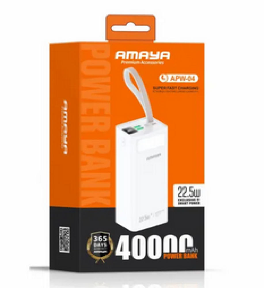  Amaya APW-04 Super Fast Power Bank with 40000mAh Capacity 
