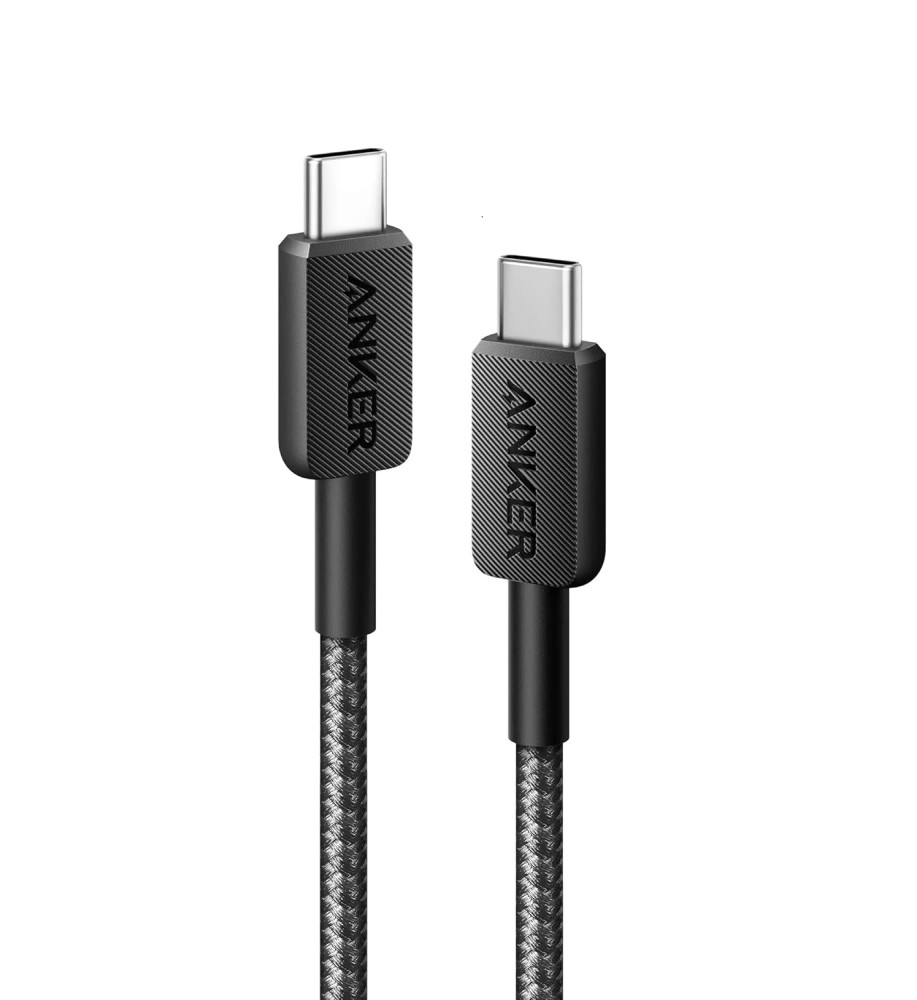  Anker 322 Type-C to Type-C cable, nylon-lined, 60W, 1.8m length, suitable for mobile phones, tablets, and laptops. 