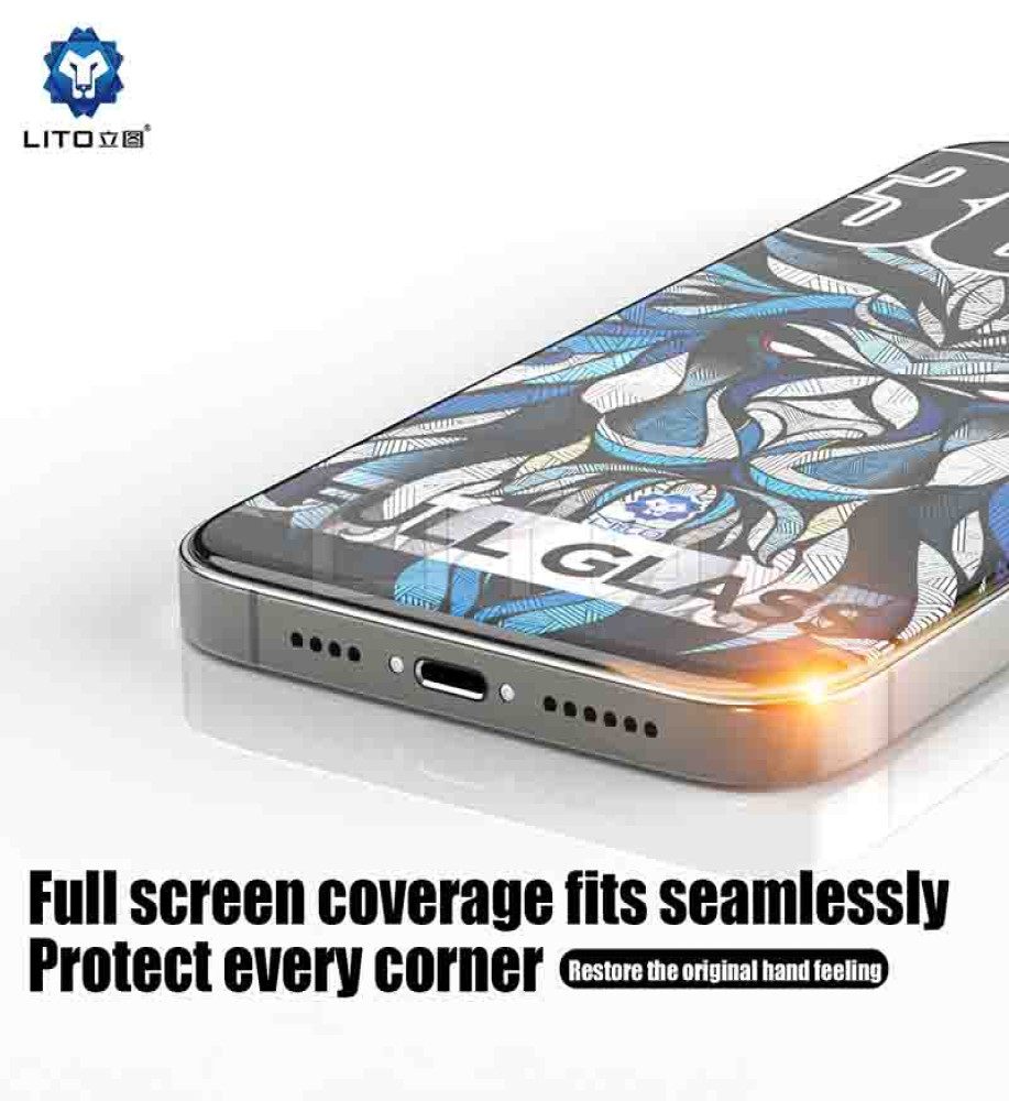 Lito Full Screen Protector Tempered Glass for iPhone 13 Pro Max 