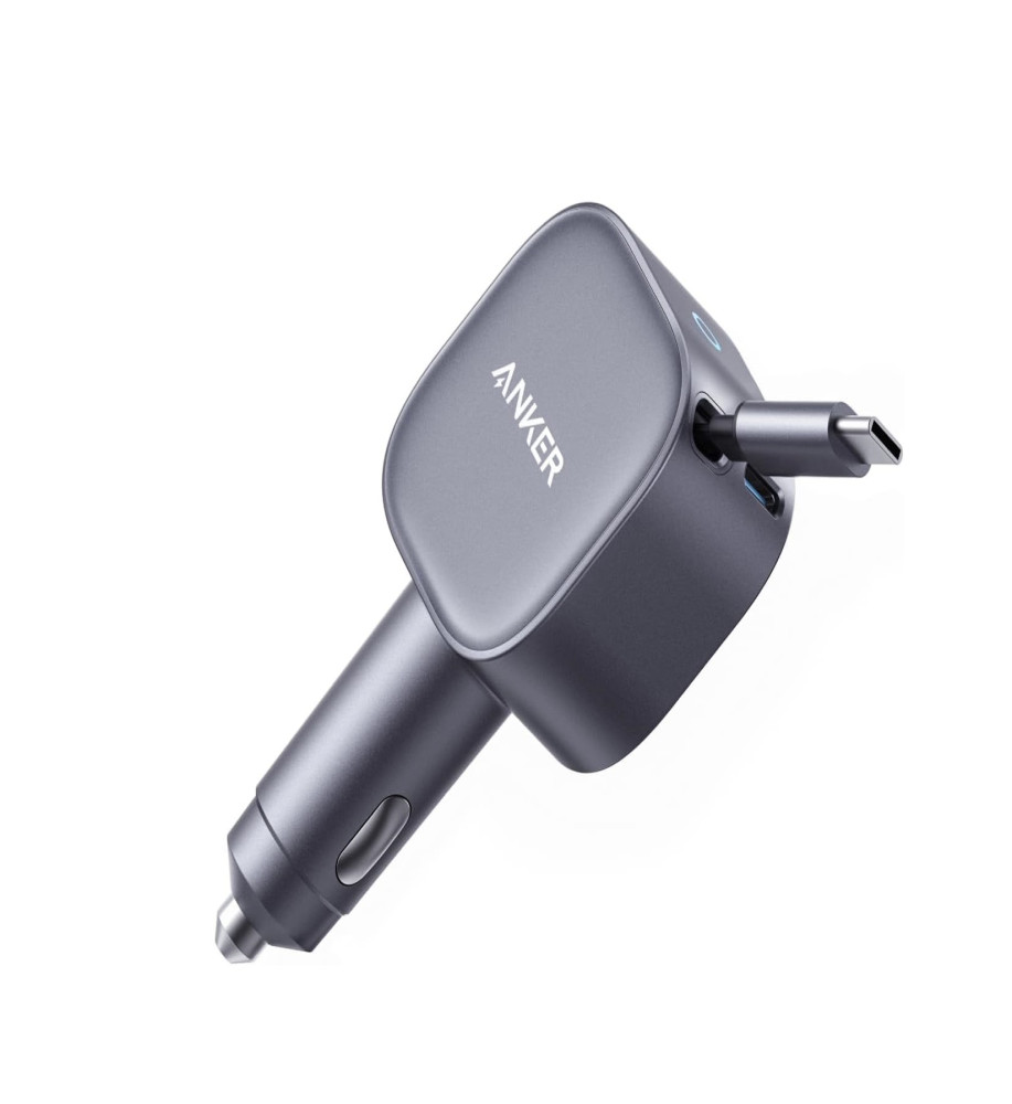  Anker 75W Smart Car Charger (45W Type-C charging cable and 30W Type-C output) Compatible with all smartphones, tablets, and iPads 