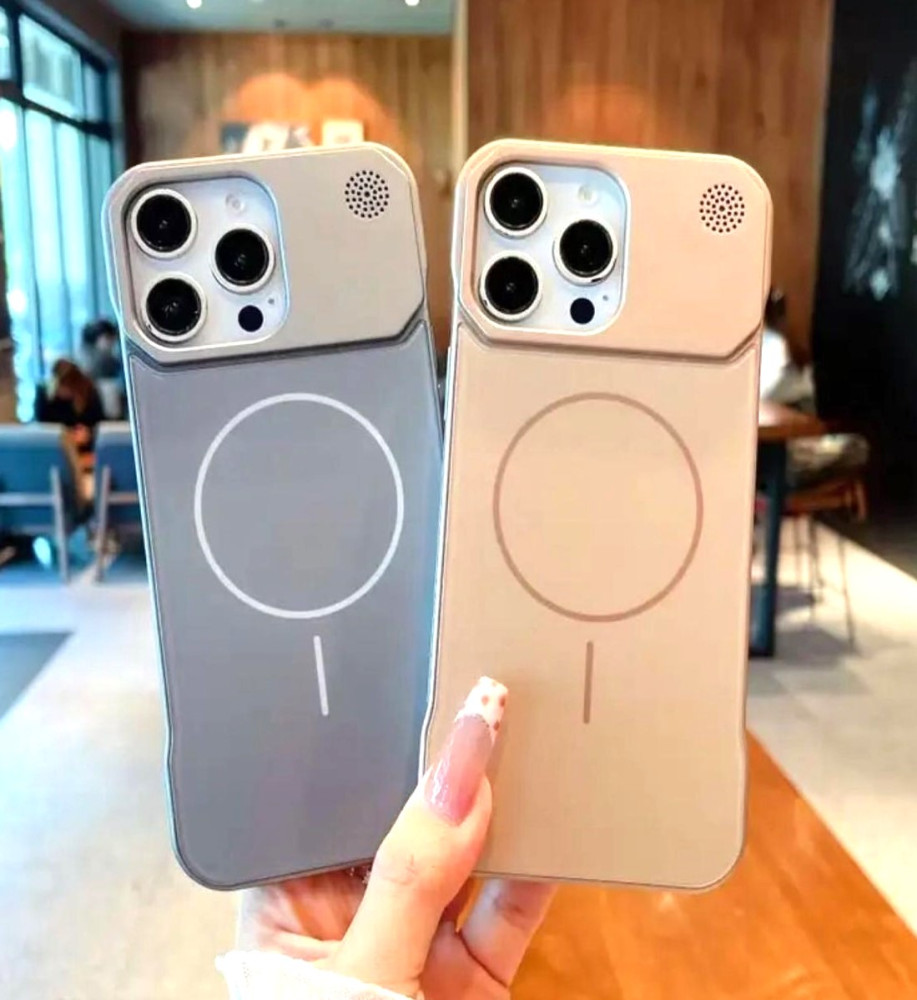  Lightweight leather and metal frame combination case, premium protection for your phone with full support for wireless charging for iPhone 13 Pro Max 