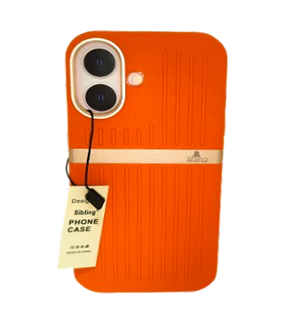  A stylish and protective case with raised edges to guard against impacts, durable material, and a gold camera module. A secure fit and a luxurious, practical look. Compatible with iPhone 17 . 