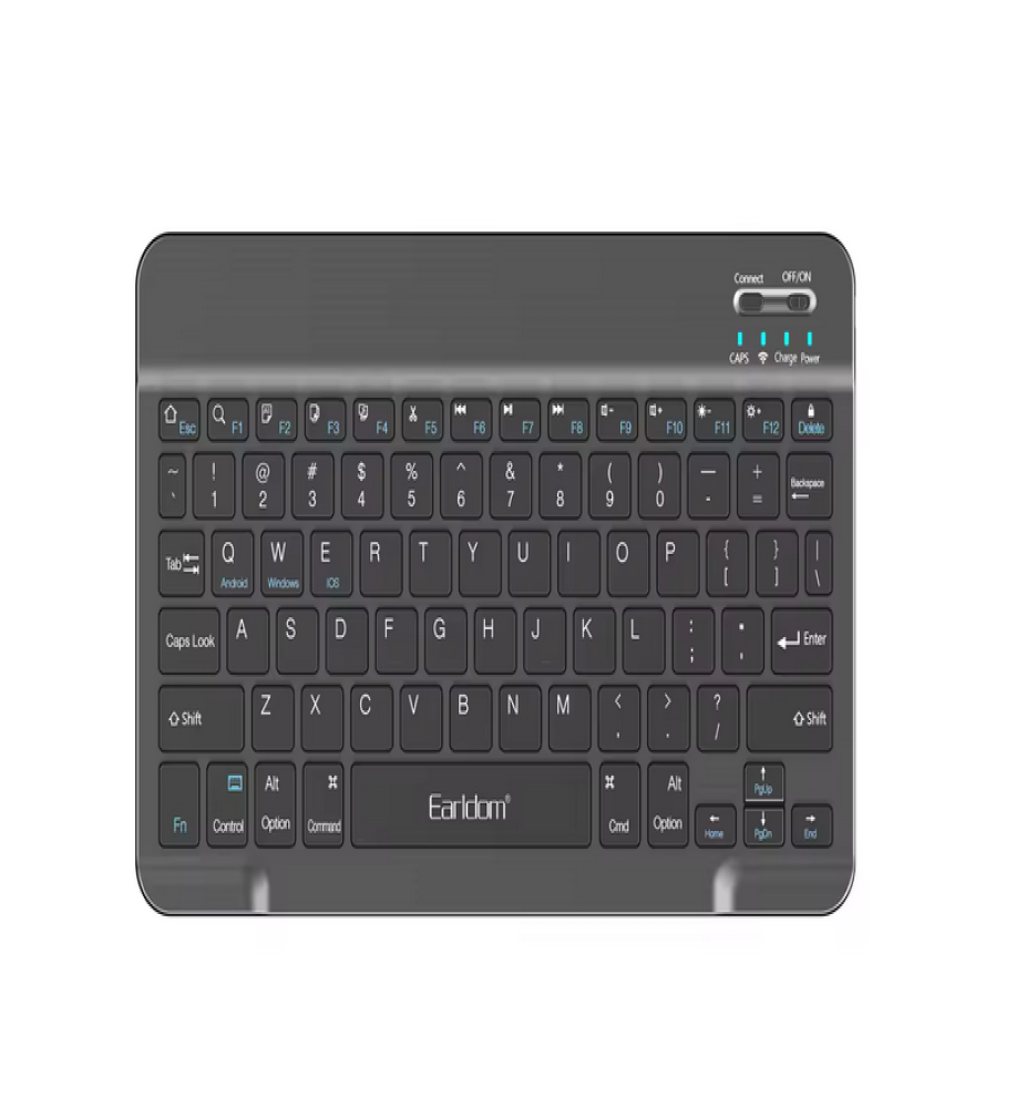  Earldom KB6 — Mini Wireless Keyboard 78 Keys (Bluetooth) — For PC, Tablet & Mobile 