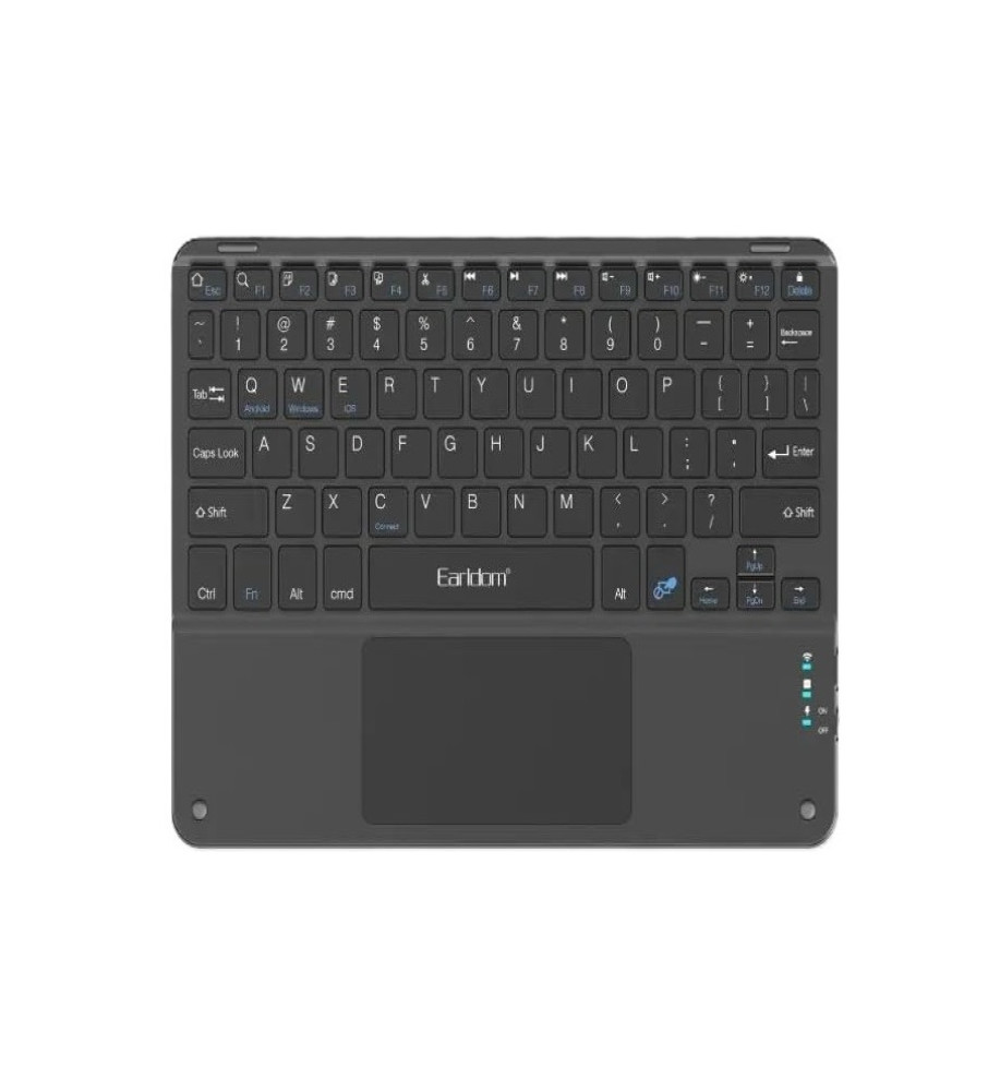  Earldom KB7 — 81-key Bluetooth keyboard with touchpad for laptops, tablets, and mobile phones 
