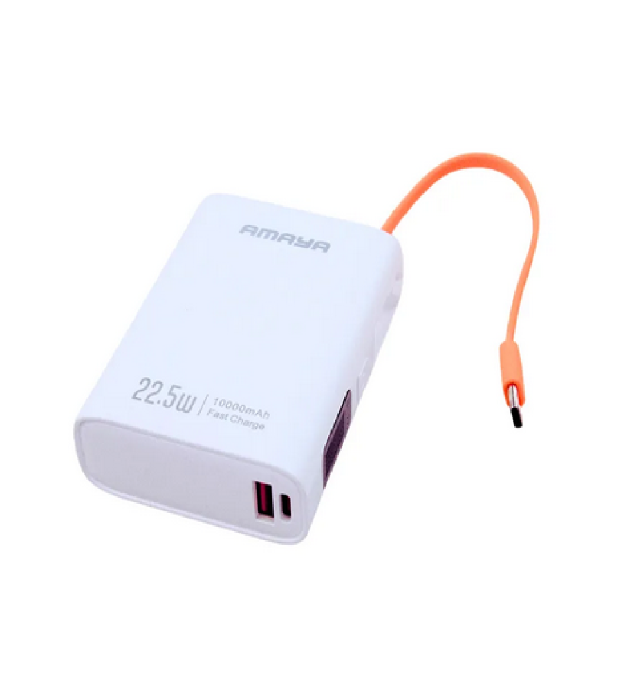  Amaya APB-WFD50 Portable Power Bank, 22.5W, 10000mAh with Cable Type-C 