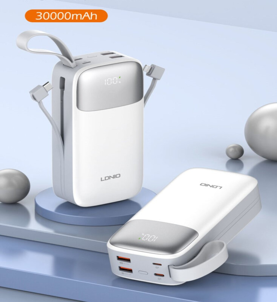  Ldnio PQ30 – 30000 mAh Fast Charging Power Bank with 18W/22.5W Power 
