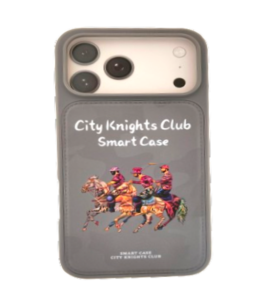  Polo Protective Case and Cover – A distinctive touch and luxurious look + Shock and scratch protection – Solid colors with an equestrian design for iPhone 17 Pro Max 