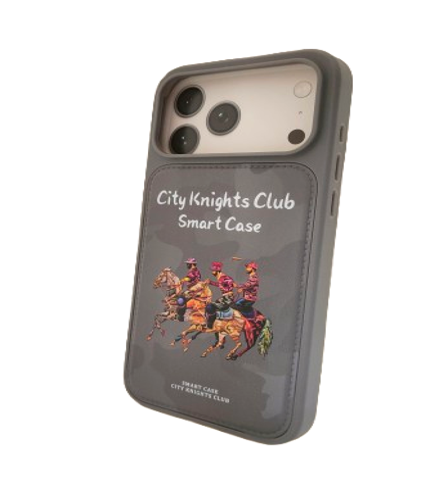  Polo Protective Case and Cover – A distinctive touch and luxurious look + Shock and scratch protection – Solid colors with an equestrian design for iPhone 17 Pro Max 