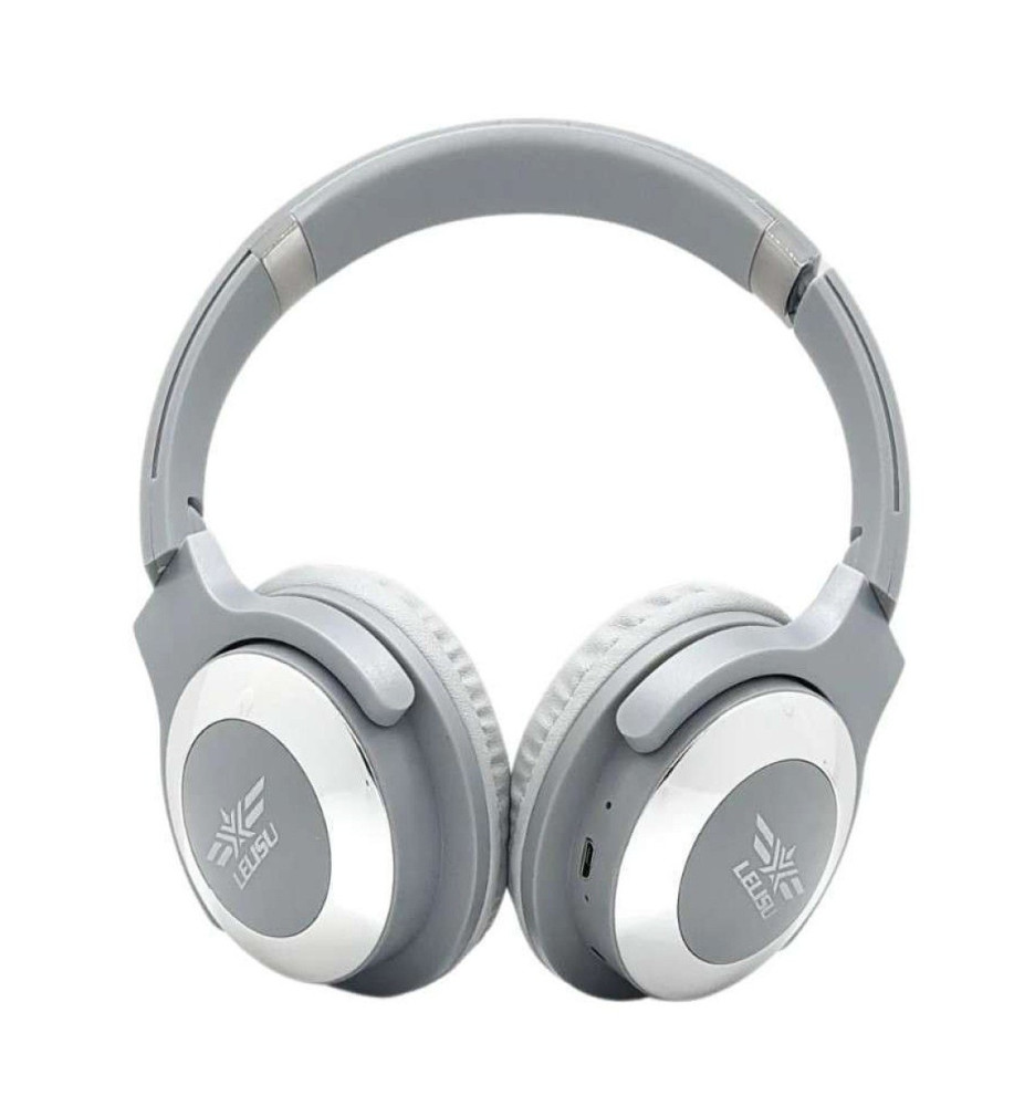  Lelisio LS-225 Bluetooth headphones with an Aux cable, comfortable to wear, suitable for all uses, and compatible with all mobile phones, tablets, and computers. 