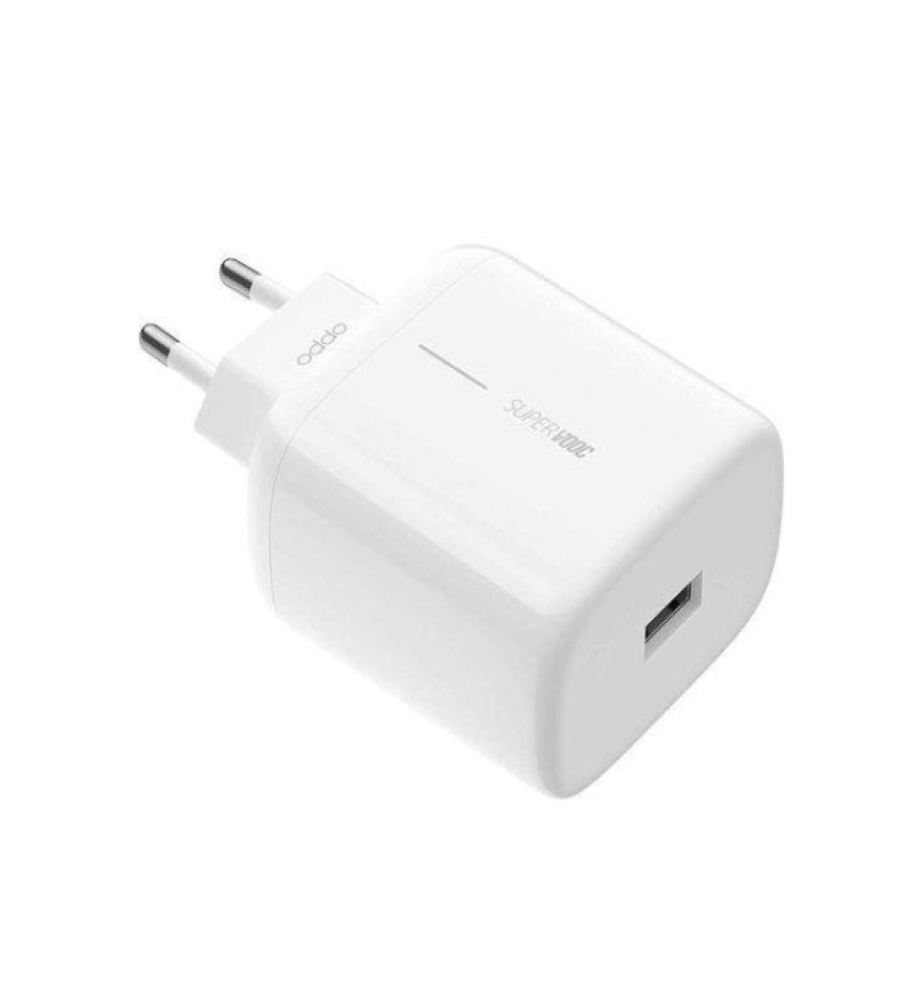  راس شاحن اوبوو 65 واط – شاحن سريع فائق مدخل USB بتقنية Super VOOC لهواتف اوبوو و ريلمي – حماية ذكية وشحن آمن 
