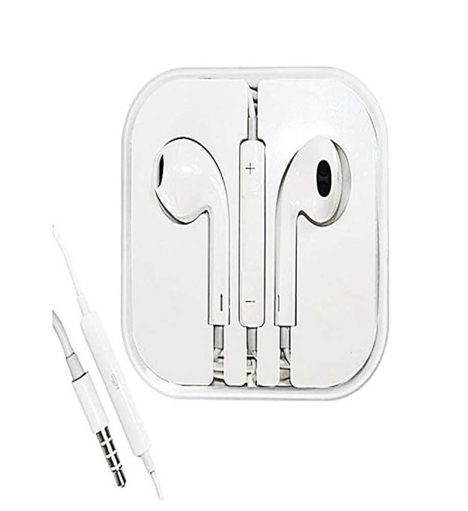  سماعات أذن ايرفون نظام صوت استريو مخرج 3.5 ملم من أبل 