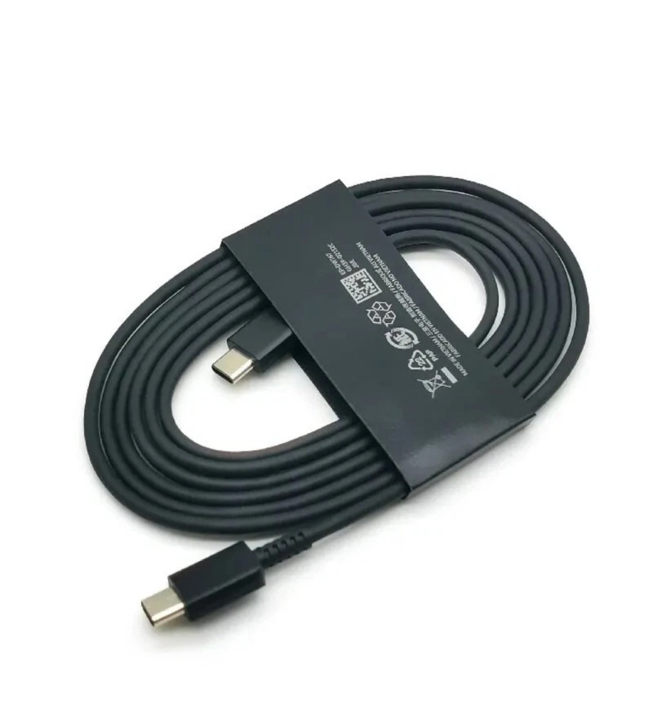  كابل شحن سامسونج تايب سي إلى تايب سي بطول 1.8 متر 3 أمبير – شاحن سريع Type-C متوافق مع هواتف Samsung Galaxy S Ultra وأجهزة Galaxy الداعمة 