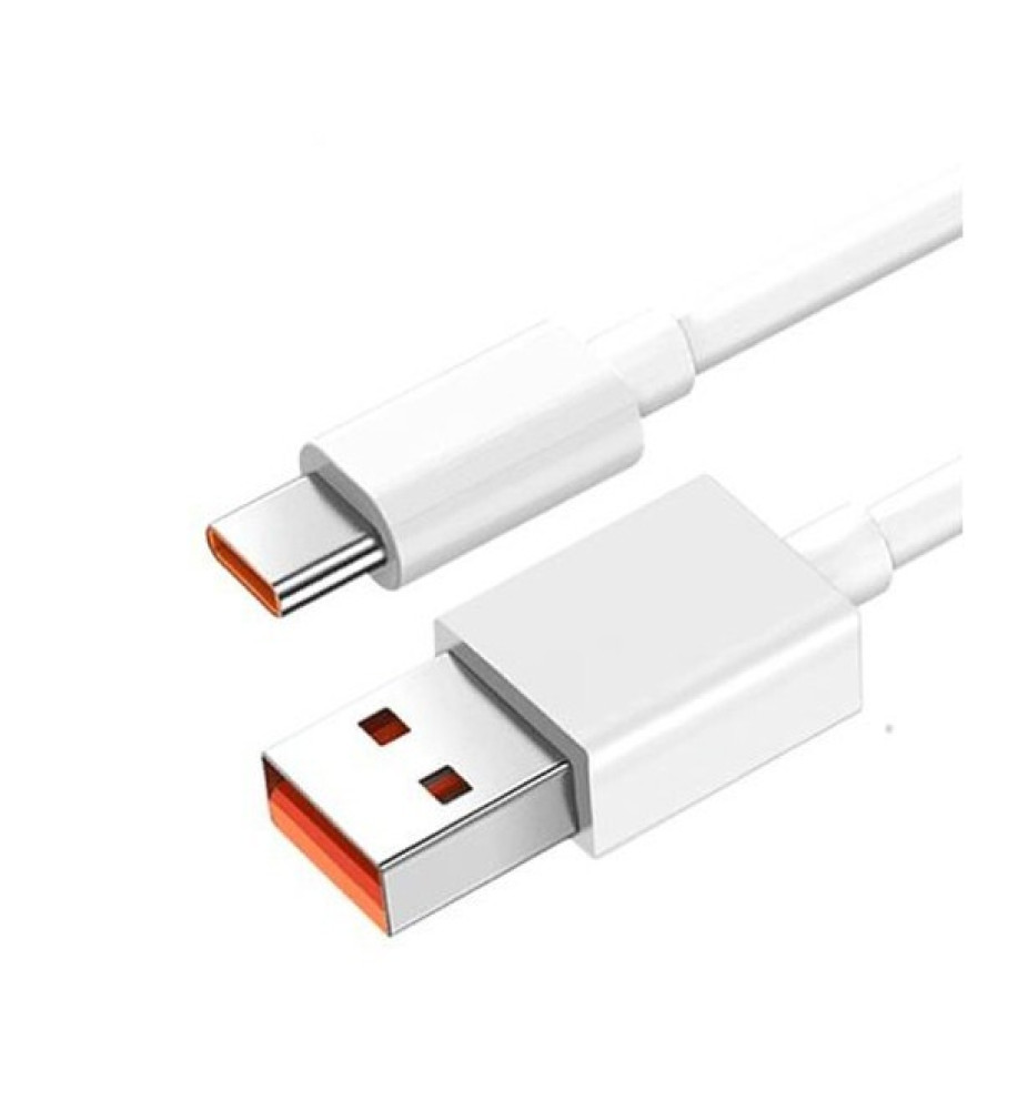  كابل شحن شاومي ريدمي 6 أمبير USB إلى Type-C  شحن سريع ونقل بيانات متوافق مع Xiaomi وRedmi 