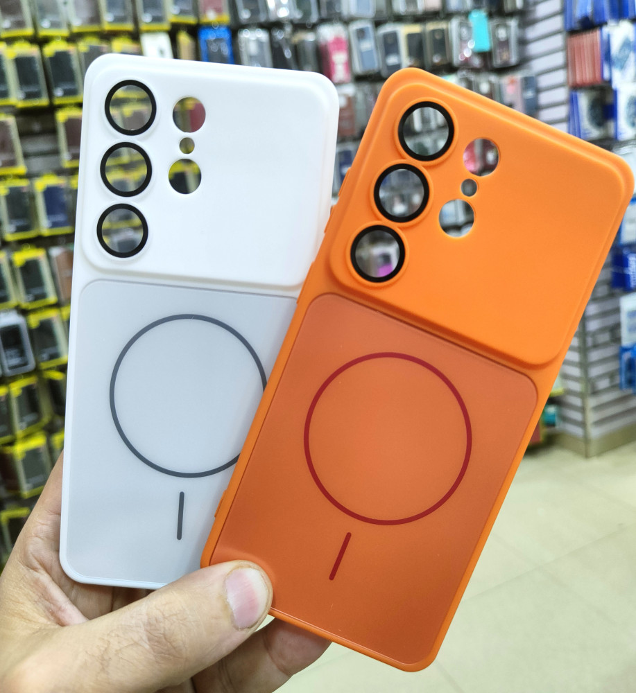  جراب سامسونج S26 Ultra و غطاء حماية خفيف بدعم MagSafe – تصميم نحيف بتدرج لوني أنيق مع حماية مغلقة لمنطقة الكاميرات. 