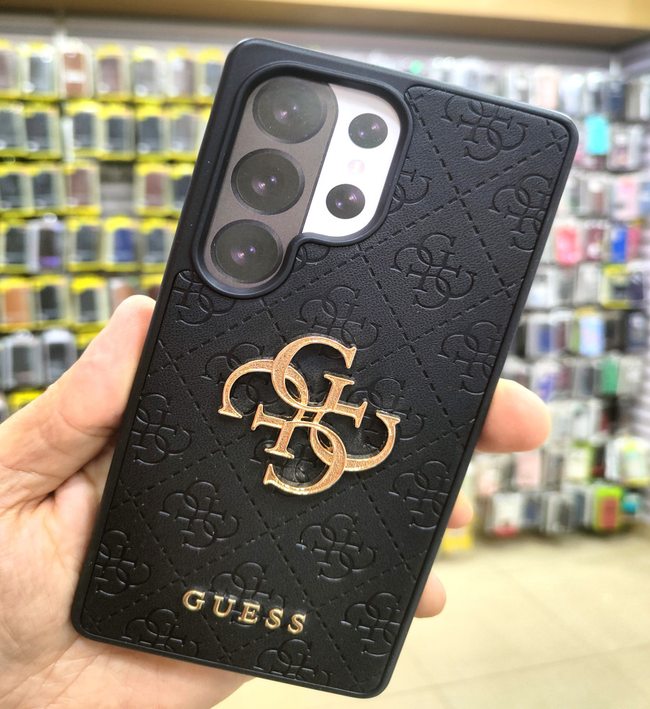 جراب سامسونج S25 Ultra  شيك فاخر و ستايل GUESS غطاء حماية أنيق للبنات. 